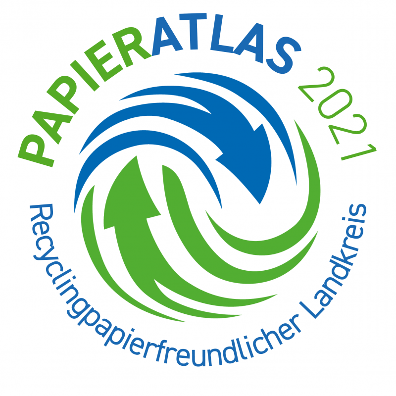 Logo mit Aufschrift: recyclingfreundlicher Landkreis
